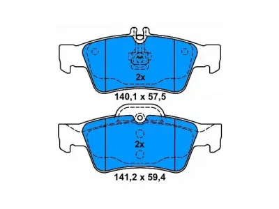 0044204420 Brake Pads for MERCEDES-BENZ E-CLASS (W211), CLS (C219), S-CLASS (W220), SL (R230), C-CLASS T-Model (S203), CL-CLASS Coupe (C215)