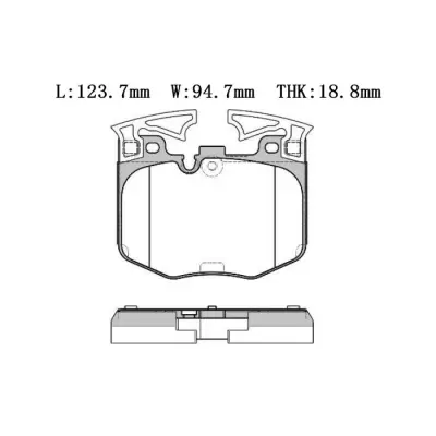 34116888457 BMW Brake Pad for BMW X3, TOYOTA SUPRA (DB_), SUPRA / GR SUPRA (DB_), SUPRA V (DB_)